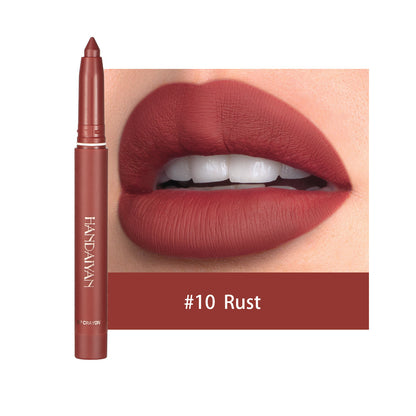 Lipstick Pencil Waterproof Non Stick Cup Matte Lipliner Thread Hook Lip Marker
