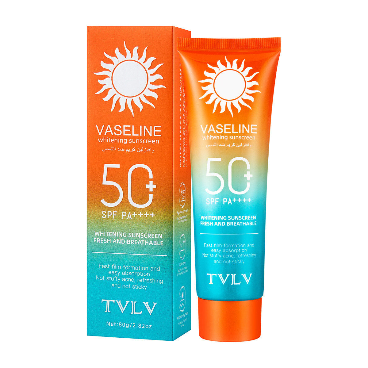 Whitening Waterproof Sun Protection Sunscreen Skincare Milk SPF50+ PA++++ 80g