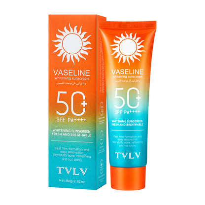 Whitening Waterproof Sun Protection Sunscreen Skincare Milk SPF50+ PA++++ 80g
