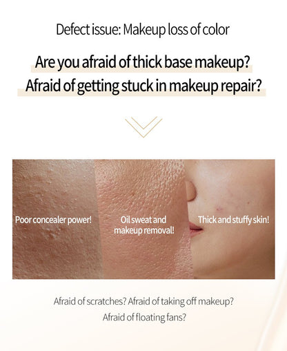 Full Coverage Cushion BB Tinted Moisturizer - Waterproof Brightening Contour