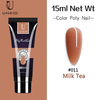 15ml Nude Quick Extension Poly Nail Gel Soak Off Nail Art Gel Acrylic Gel Polish