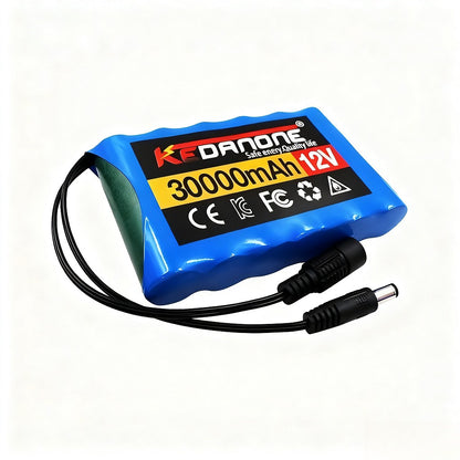 12V 30Ah 3S2P Li-ion Battery Pack with BMS Protection for Solar Security System