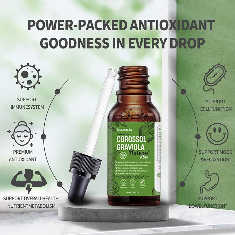 Graviola Soursop Leaf Drops for Immune Support and Cellular Health