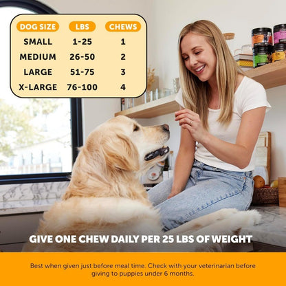 Dog Allergy & Itch Relief Supplement with Probiotics, for Skin & Paw Health