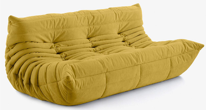 Modern Fabric Lounge Chair Foldable Sofa Bed Space Saving Accent Sofa