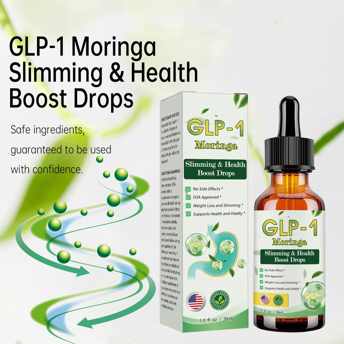 GLP - 1 Weight Management Drops - Natural Support for Fat Burning & Metabolism
