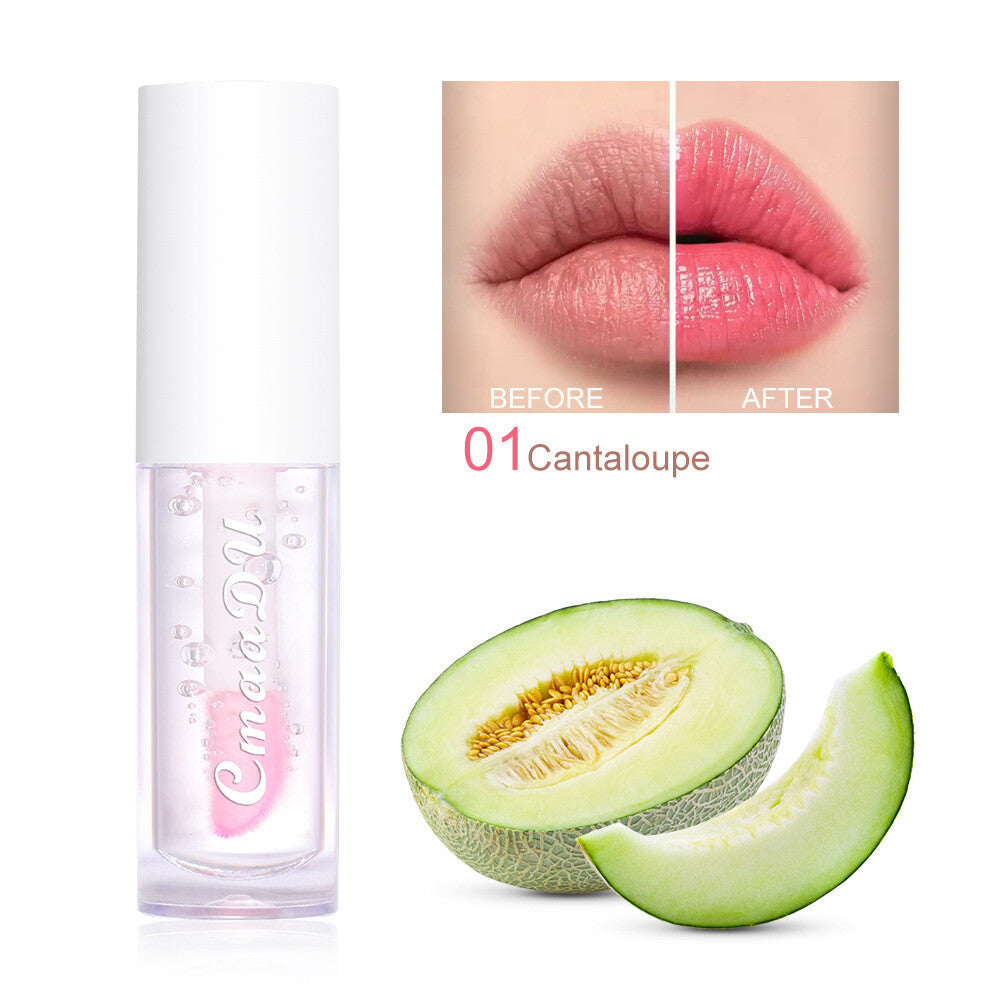 6-Color Fruit Flavored Lip Tint - Color Changing, Sheer Glossy Finish Lip Gloss