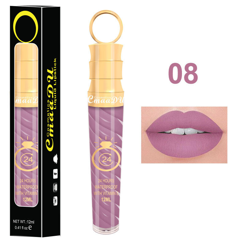 20 Colors 12ML Chili Lip Gloss - Matte/Shimmer, Waterproof, Twist Design
