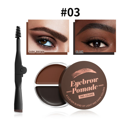 2-Tone 3D Brow Gel Eyebrow Mascara Natural Gradient Waterproof Smudge-Proof