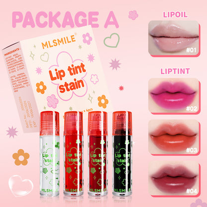 3pcs Lip Plumper Oil Lip Gloss Set Mirror Like Lip Glaze Pouty Transparent