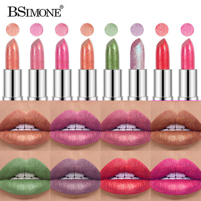 Shimmer Lipstick ✨ Moisturizing & Highly Pigmented 💋 Multi-Use as Eyeshadow