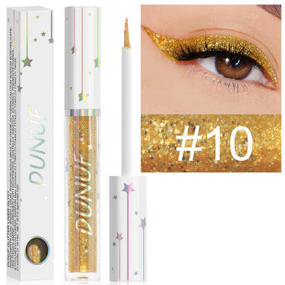 Long-lasting Shiny Glitter Liquid Eyeliner With 18 Colours Sequined eyeliner