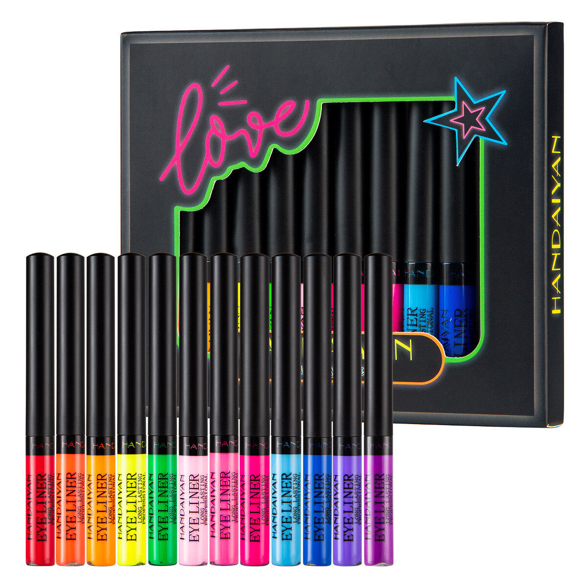 12pcs Gift Set Eye Shadow & Eyeliner Matte & Quick-Dry Makeup for Women