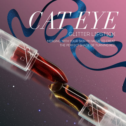 3 Colors Galactic Pattern Lipstick Color-Changing Shine Non Stick Cup Cat Eye