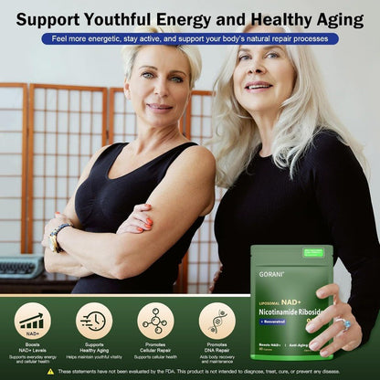 Nicotinamide Riboside with Resveratrol and Quercetin Cellular Health Support