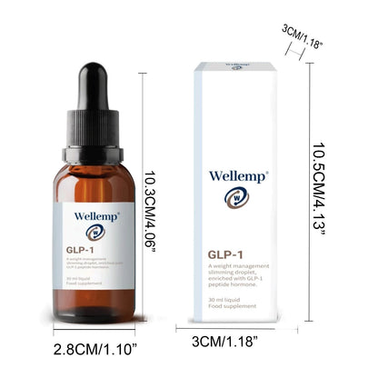 Wellemp GLP-1 Body Toning Drops - Slimming, Firming, Stomach Tightening