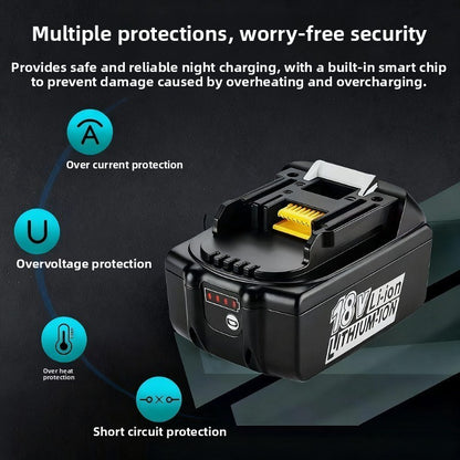 Makita 18V Li-ion Battery for Power Tools Drill Grinder Wrench Set