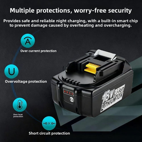 Makita 18V Li-ion Battery for Power Tools Drill Grinder Wrench Set