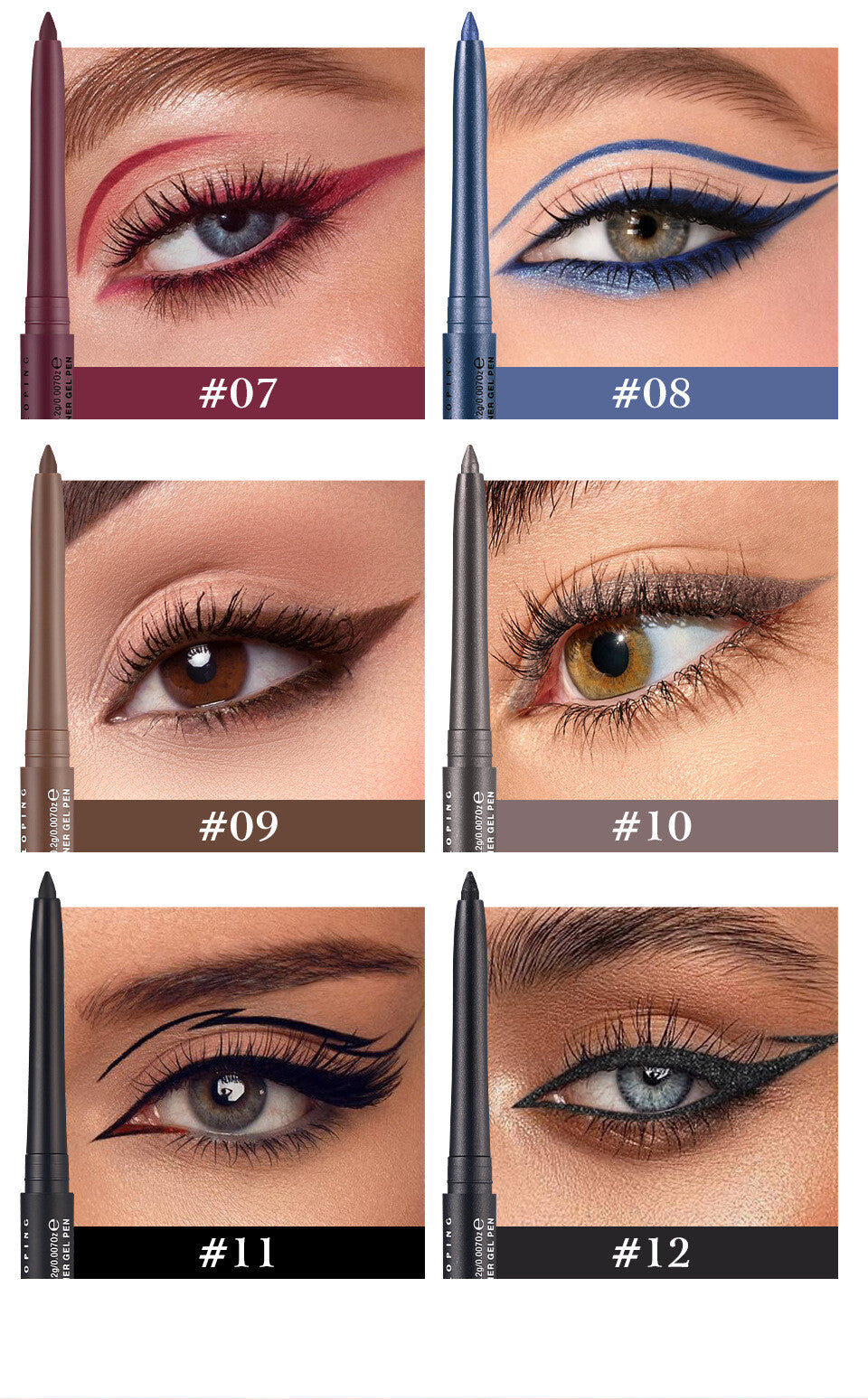Waterproof Auto Eyeliner Pencil Long Lasting Smudge-proof Rotating Eye Liner