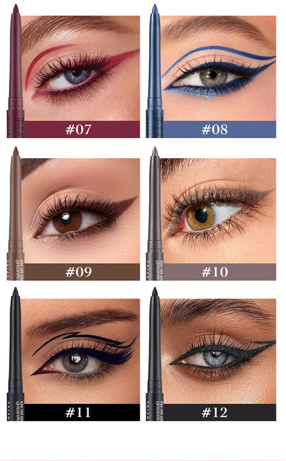 Waterproof Auto Eyeliner Pencil Long Lasting Smudge-proof Rotating Eye Liner