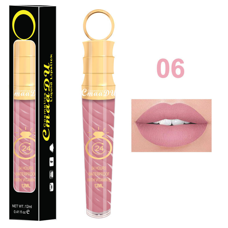 20 Colors 12ML Chili Lip Gloss - Matte/Shimmer, Waterproof, Twist Design