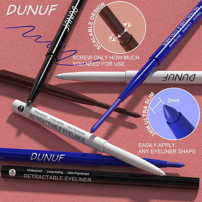 Waterproof Eyeliner Pencil - Longwear, Smudge-Proof, Quick-Dry Gel Formula