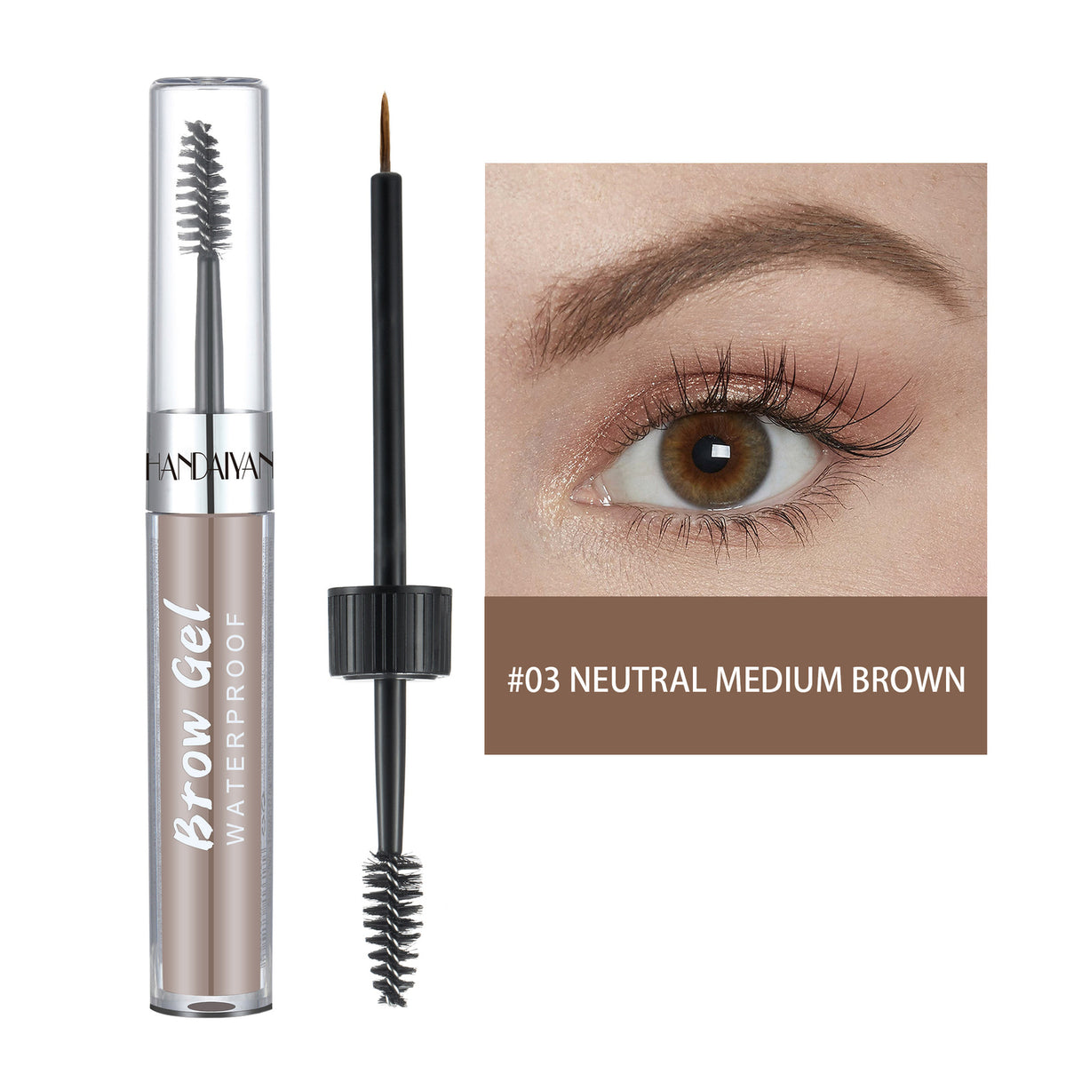 Dual-Ended Eyebrow Liner Waterproof & Smudge-Proof · Quick-Dry Brow Pen & Tint
