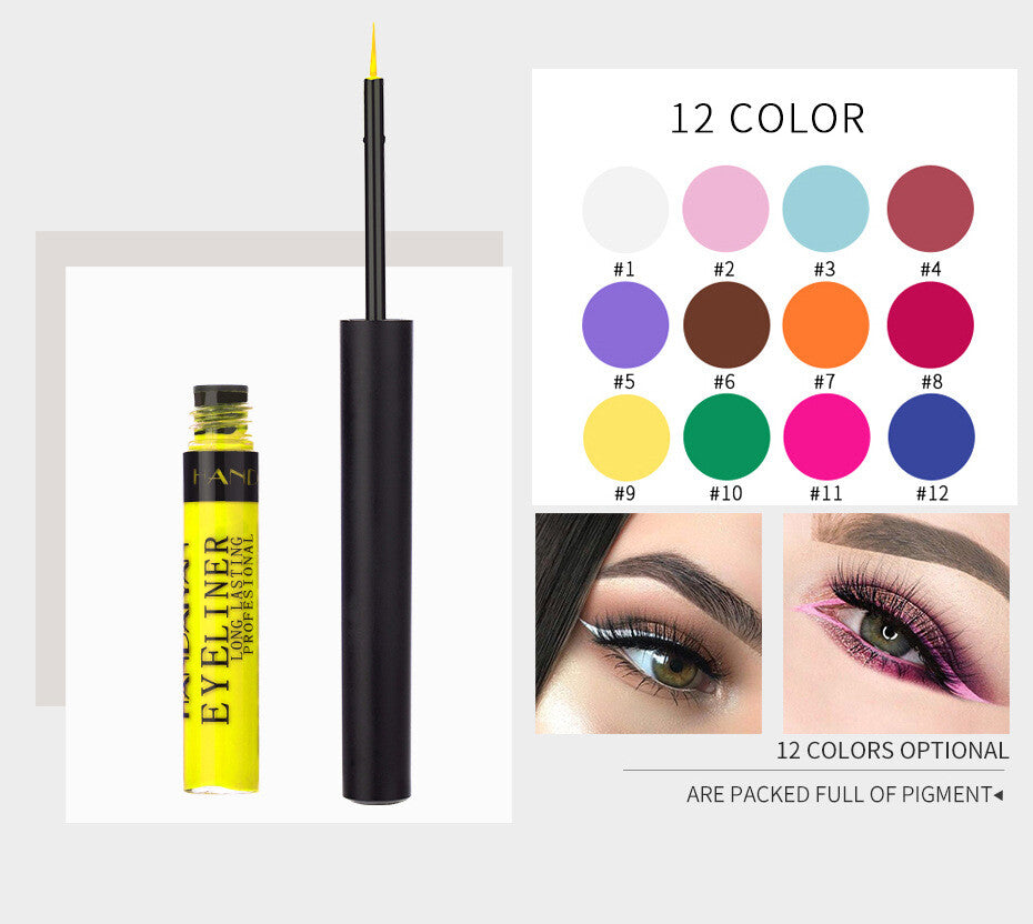 42-Color Matte Eyeliner Longwear, Waterproof, No Smudging Waterproof Makeup