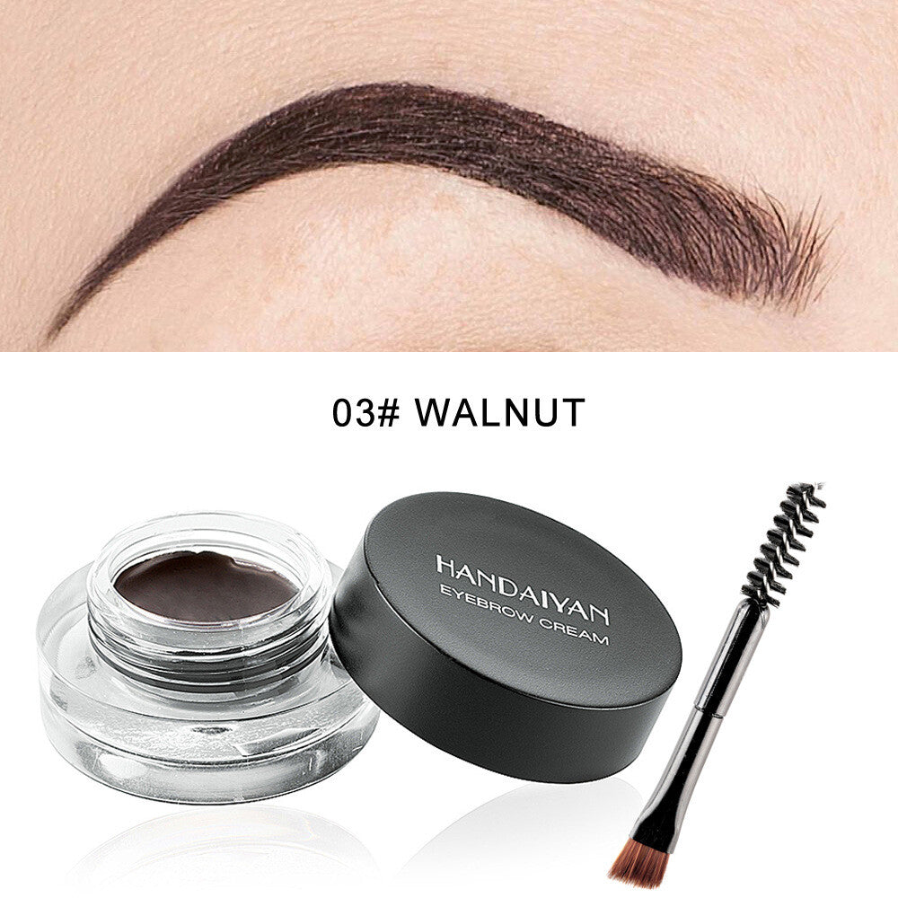 12-Color Eyebrow Liner & Mascara with Brush- Waterproof For Sparse Brows