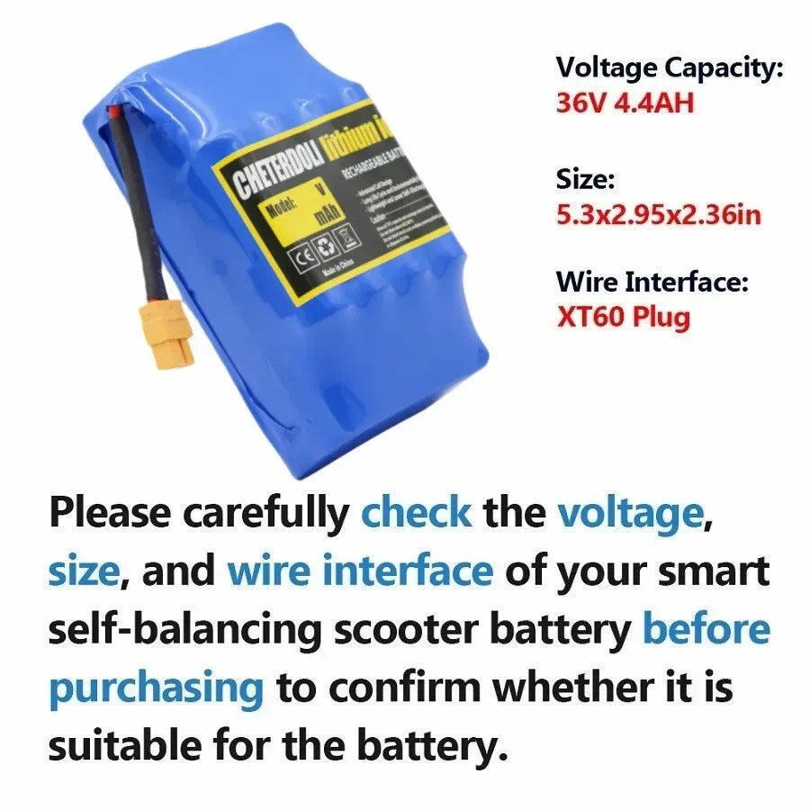 High-quality 36V 4400mAh 10S2P Li-ion Battery for Scooter/Unicycle