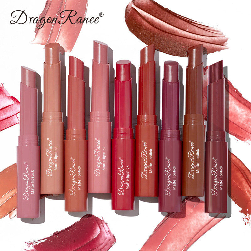 Matte Velvet Lipstick & Lip Liner - Nude & Red Waterproof Long lasting