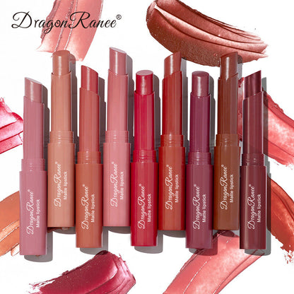 Matte Velvet Lipstick & Lip Liner - Nude & Red Waterproof Long lasting