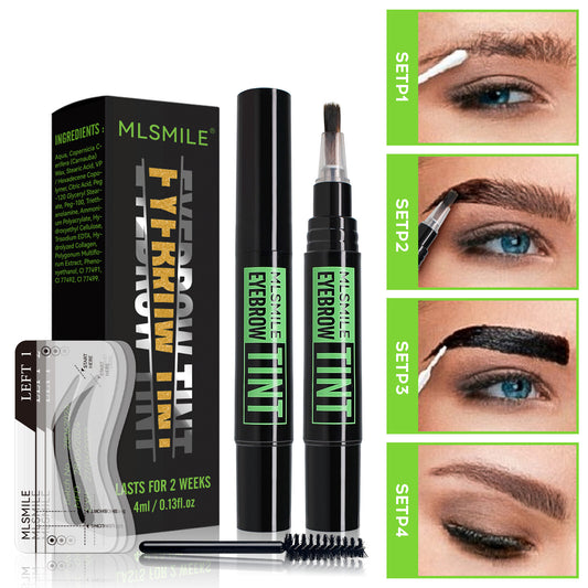 Eye Makeup for Women Eyebrow Liner Tint Liquid Waterproof Eyebrow Brush Long
