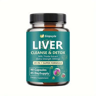 Sinpuyle Liver Cleanse & Detox Supplement-1 Bottle 90 Capsules (45 Day Supply)
