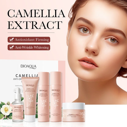 Camellia Antioxidant Skin Care Gift Set Hydrating Repair 5pcs Anti-Aging Product