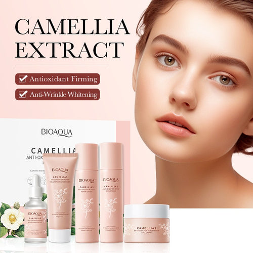 Camellia Antioxidant Skin Care Gift Set Hydrating Repair 5pcs Anti-Aging Product