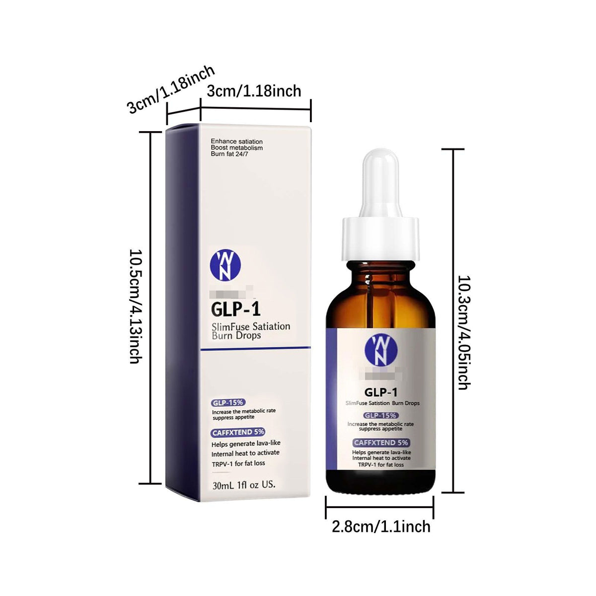 1/2PCS Napharm GLP-1 Metabolic Boost Drops, Drops for Men&Women Meyabolism