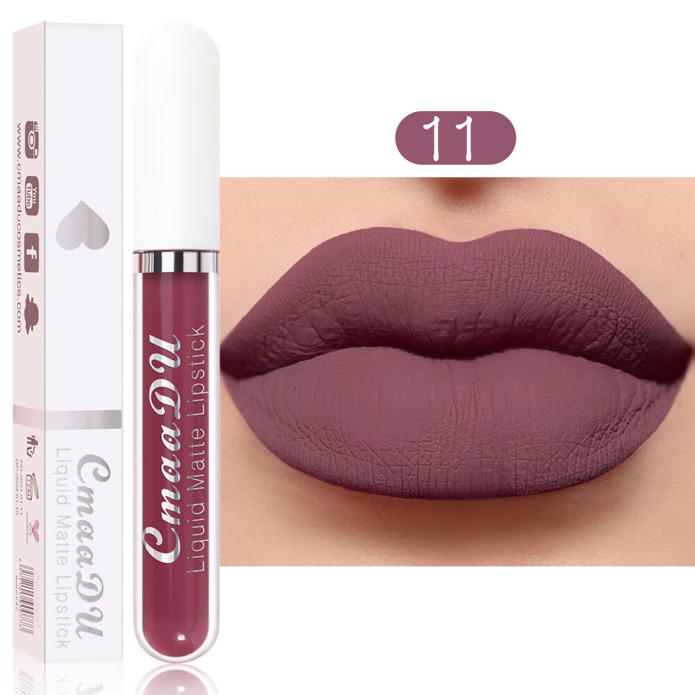 18 Colors Matte Liquid Lipstick - Waterproof, Transfer-Resistant Lip Gloss