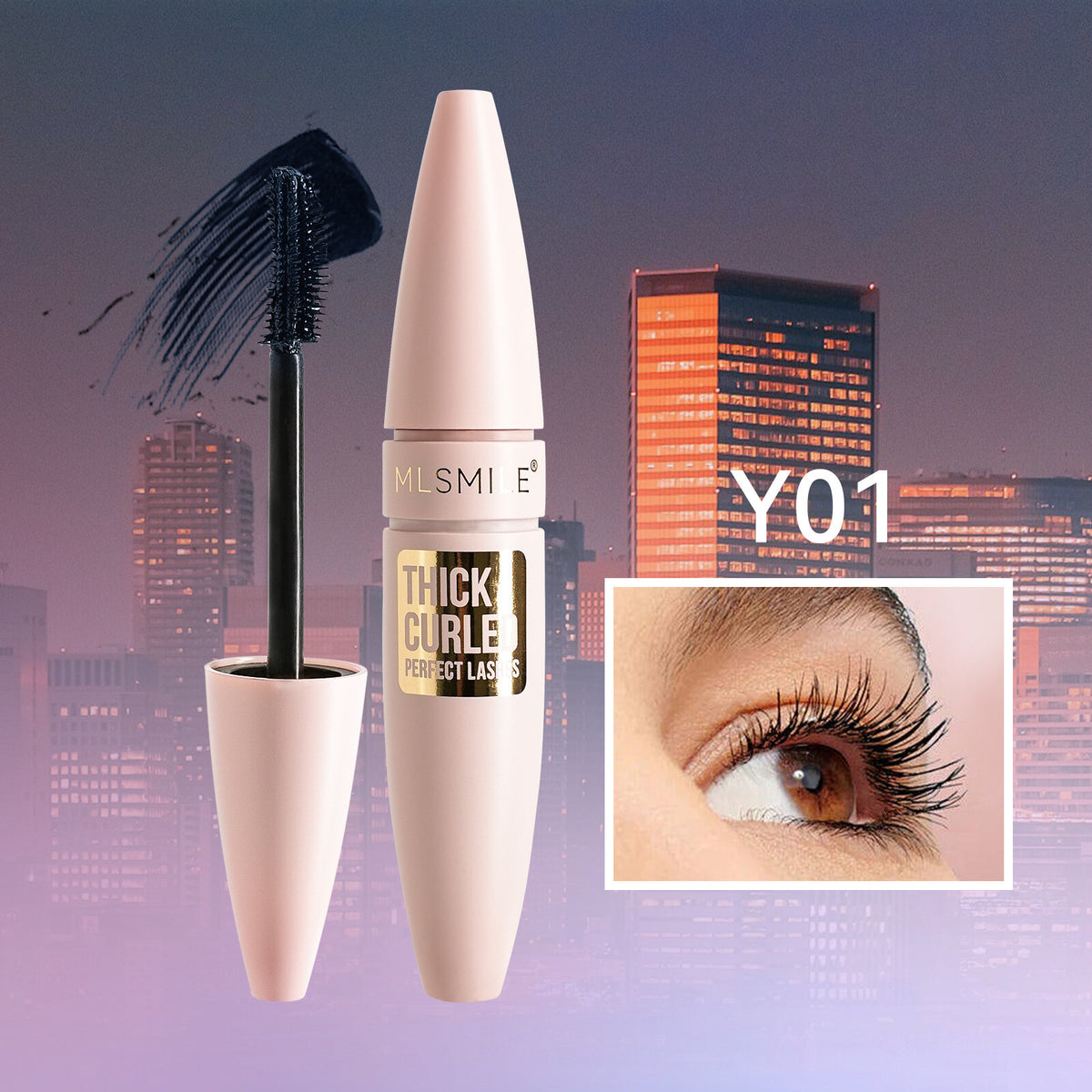 3D Volumizing Mascara Lengthening, Curling, Waterproof, Smudge-Proof Eye Makeup
