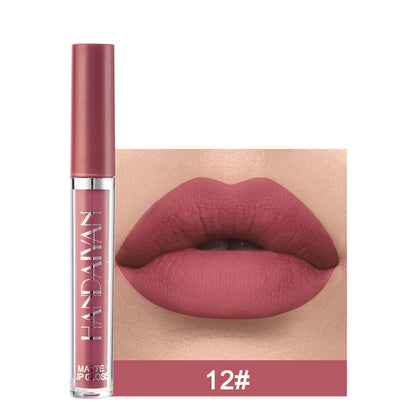 12pcs Matte Liquid Lipstick - Waterproof Transfer-Proof Long-Lasting Lip Glaze