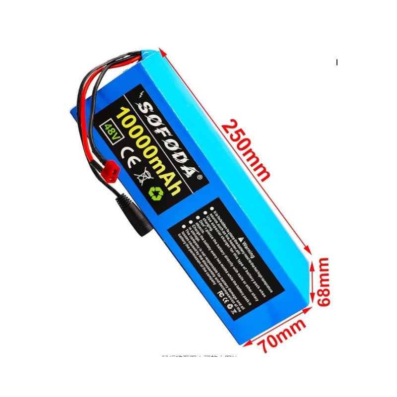 48V 10Ah 13S3P Rechargeable Li-ion Battery for E-Scooter/E-Bike with Enclosure