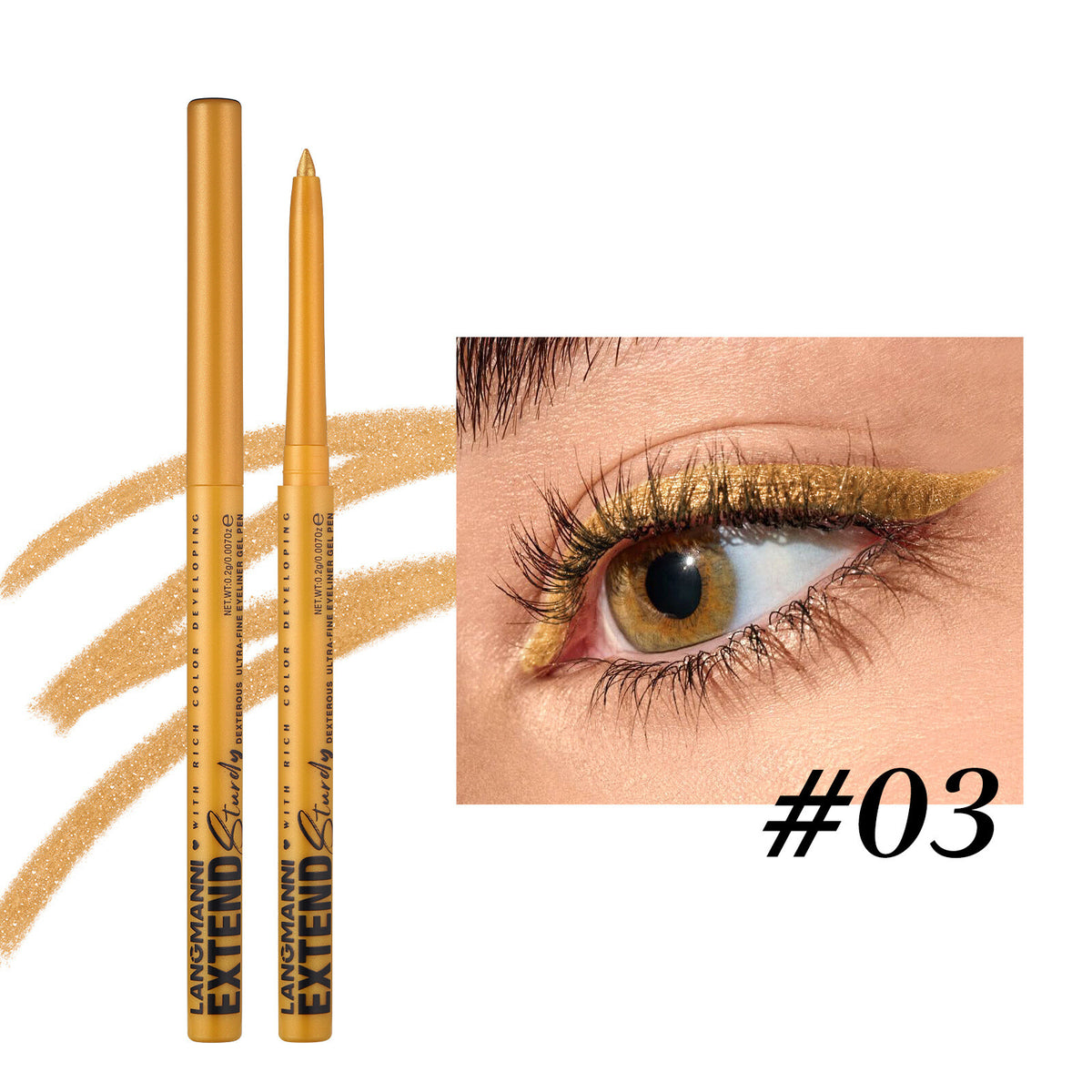 Waterproof Auto Eyeliner Pencil Long Lasting Smudge-proof Rotating Eye Liner