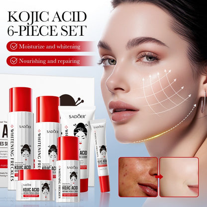 Kojic Acid Brightening Skincare Set Whitening Hydrating CleanserLotion Eye Cream