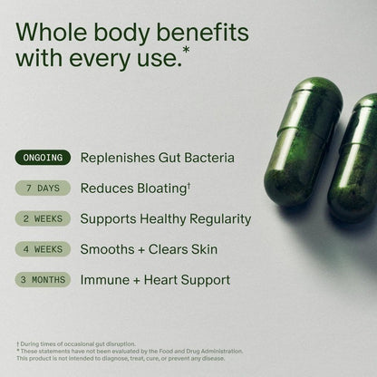 5pcs/set Daily Digestive Support with Prebiotics and Probiotics Vegan Formula