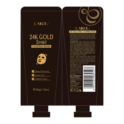 Skin Care Skin Masks 24K Gold 50g Snail Cleansing Pore Shrinking Pore