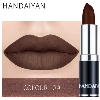 Velvet Matte Lipstick – Waterproof, Long-Lasting & Smudge-Proof Red Nude Purple