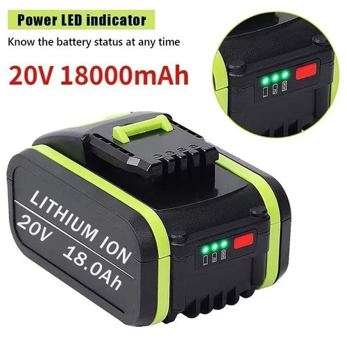 Replacement for Worx WA3551 WG169 WA3516 20V Li-ion Battery for Power Drill
