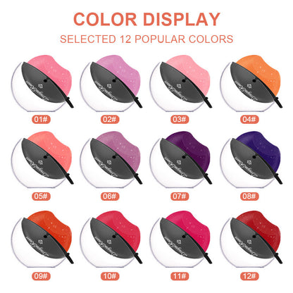 Lip-Shaped Color-Changing Lipstick - Pearl Shimmer & Long Lasting Easy to Color