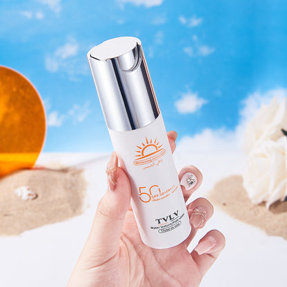 TVLV SPF50+ PA+++ Sun Protection Sunscreen Skincare Milk Water Texture PaleWhite