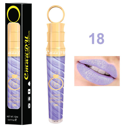 20 Colors 12ML Chili Lip Gloss - Matte/Shimmer, Waterproof, Twist Design